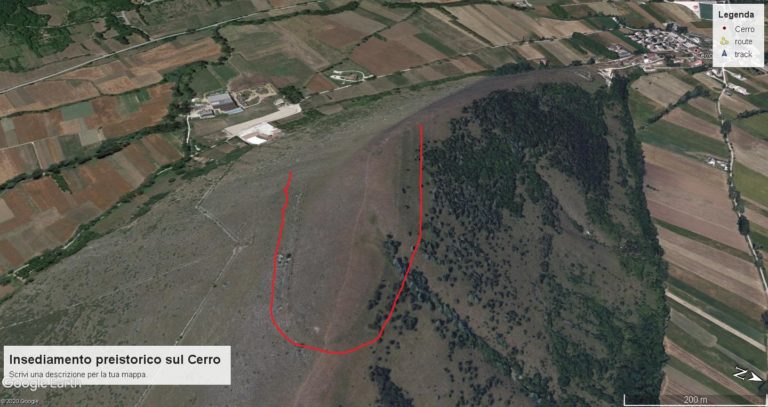 L’imponente “RECINTO FORTIFICATO” di Monte CERRO, meglio conosciuto come: “LA BALENA”.